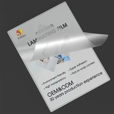 laminating pouch film for menu size sheets